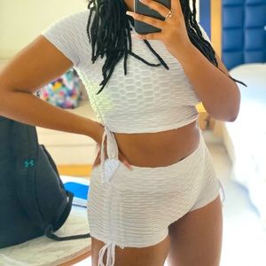All white 2 piece